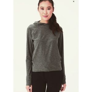 Like Mew Lole Women’s Half Moon Pullover Hoodie Size M in Dark Sage Green